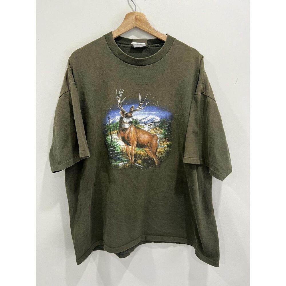 Vintage Timberland Deer Tee shirt animal single stitched